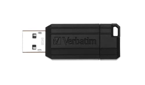 Verbatim 64GB Pinstripe USB Black