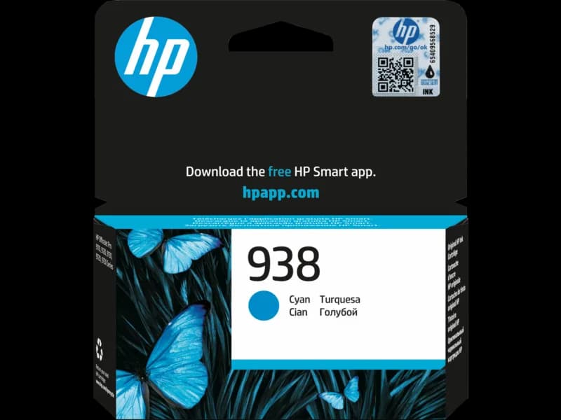 HP 938 Cyan Original Ink Cartridge